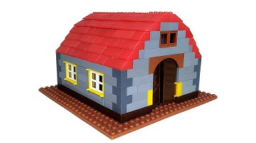 Lego Horse Shelter House || peacock Smart Block House || Bricks Custom House