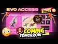 Evo access event coming tomorrow  mystery shop event free fire  free fire new event  saad gaming