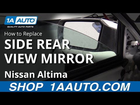 How to Replace Side Rear View Mirror 07-12 Nissan Altima