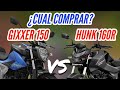 Gixxer 150 vs hunk 160r  que moto elegir