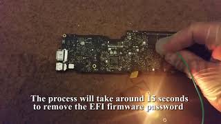 Macbook Air 2015 EFI BIOS firmware password remover in secon