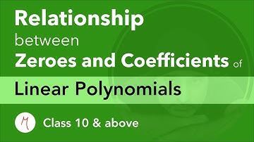 Relationship between zeroes and coefficients of Linear Polynomials, Ch 2 Class 10 Maths Concepts