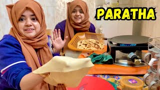 My First Paratha Recipe || Breakfast Main Aj Paratha Banaya || Pyari Maryam