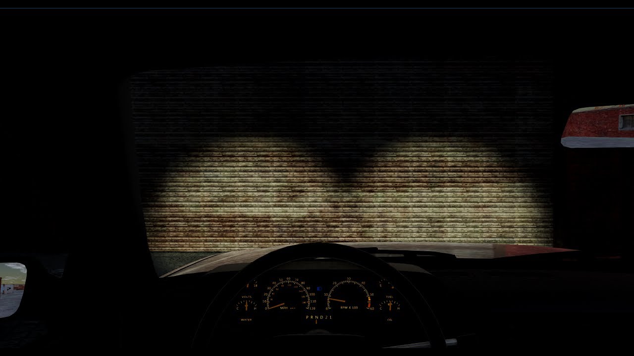 Revving my engine in the car port with the headlights on - YouTube