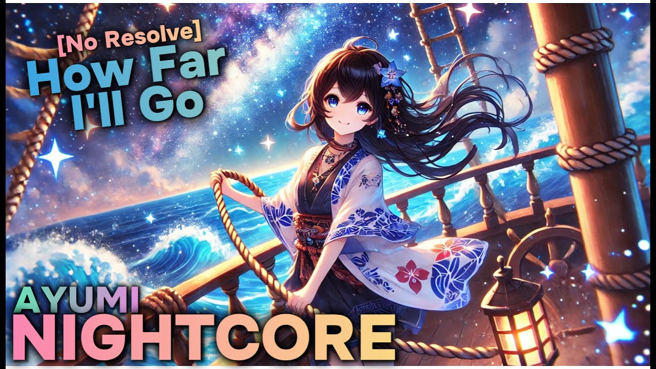 「Nightcore」 How Far I'll Go 🎸 [No Resolve] (Moana Rock Cover)