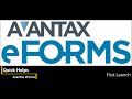 Quickhelps  starting avantax eforms for the first time