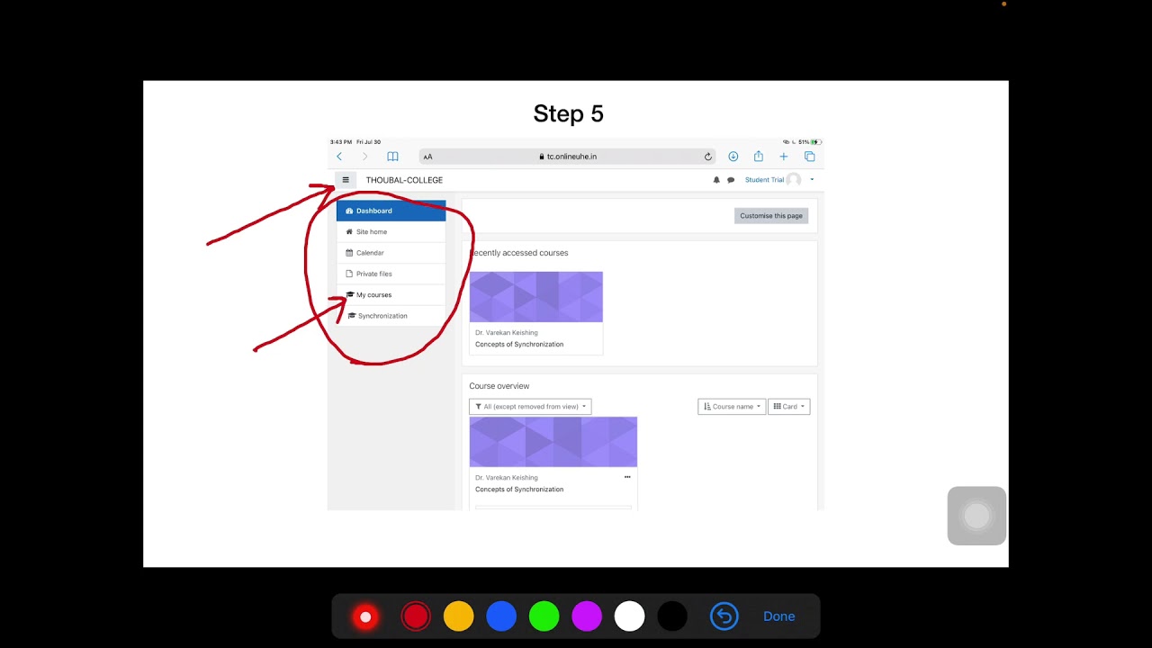 Step by step to Login in Moodle Course