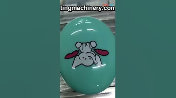 4 color pad printer with rotary table  for printing  elephant on toy