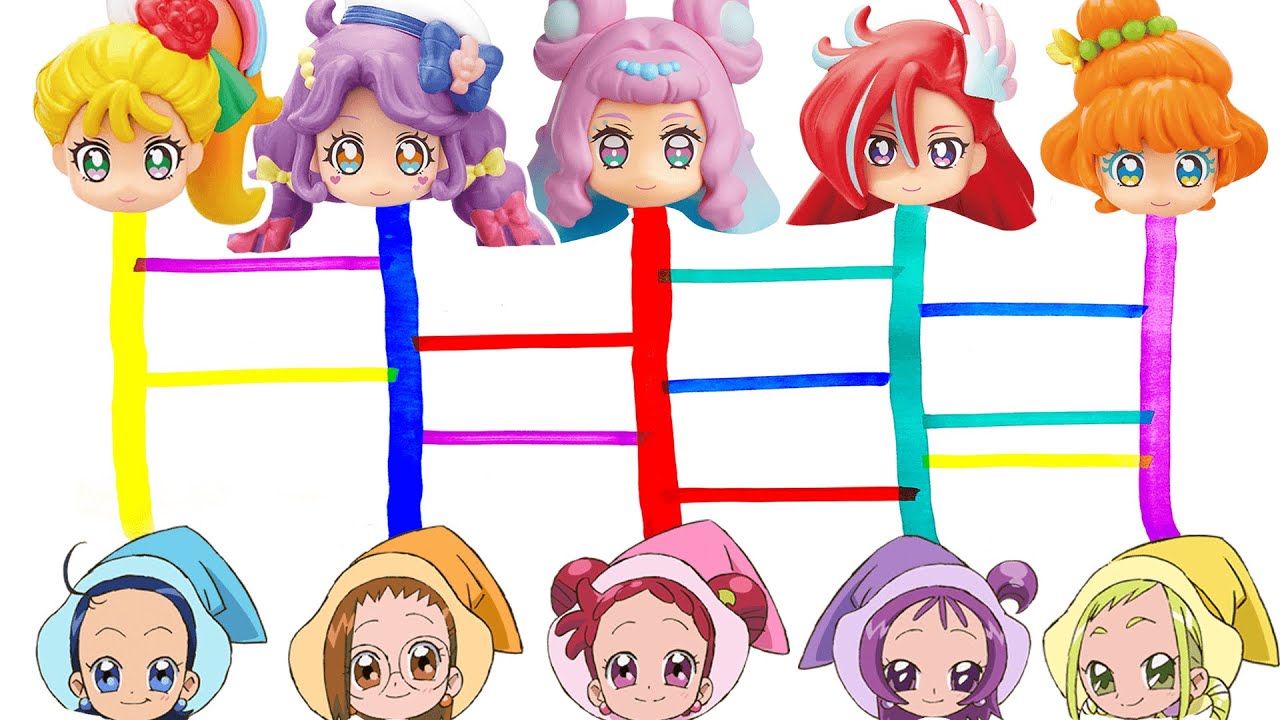 おともだち❤️あみだくじ】トロピカルージュプリキュアとおジャ魔女
