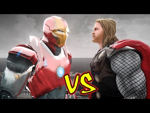 THOR-VS-IRON-MAN-MARK-16-(Nightclub)---EPIC-BATTLE