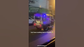 Thumbnail of Tuk Tuk’s are still a popular means of transportation in Thailand and this one is modified 😂