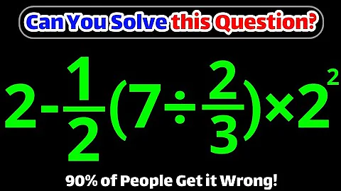 Most People Get This Simple Math Question WRONG! Can you solve it?🤯🧠