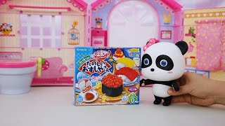 ミュウミュウとお寿司を作ってみよう❤ごっこ遊び❤トイバス（ToyBus) キッズ おもちゃアニメ