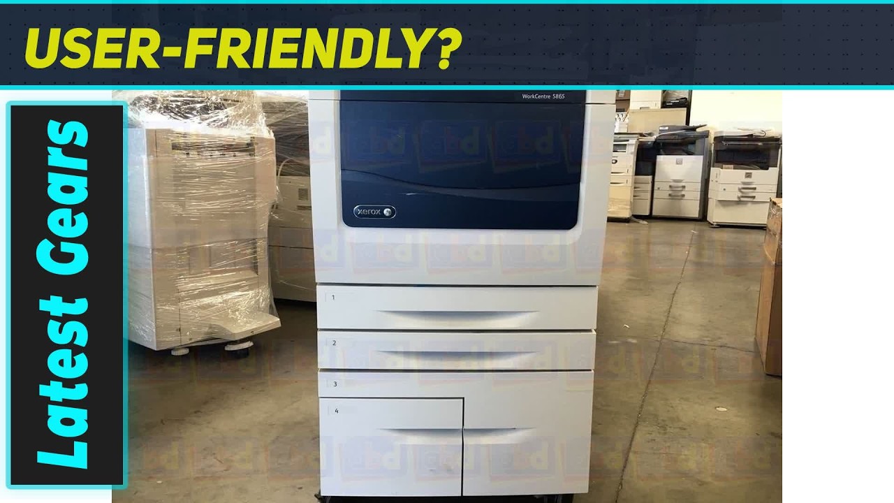Xerox WorkCentre 5865: Powerful Tabloid Mono Laser Workhorse - YouTube