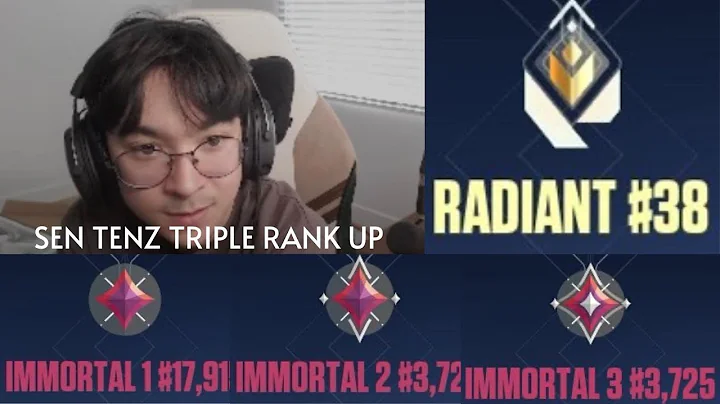 SEN TenZ Triple Rank Up From Immortal 1 To Radiant