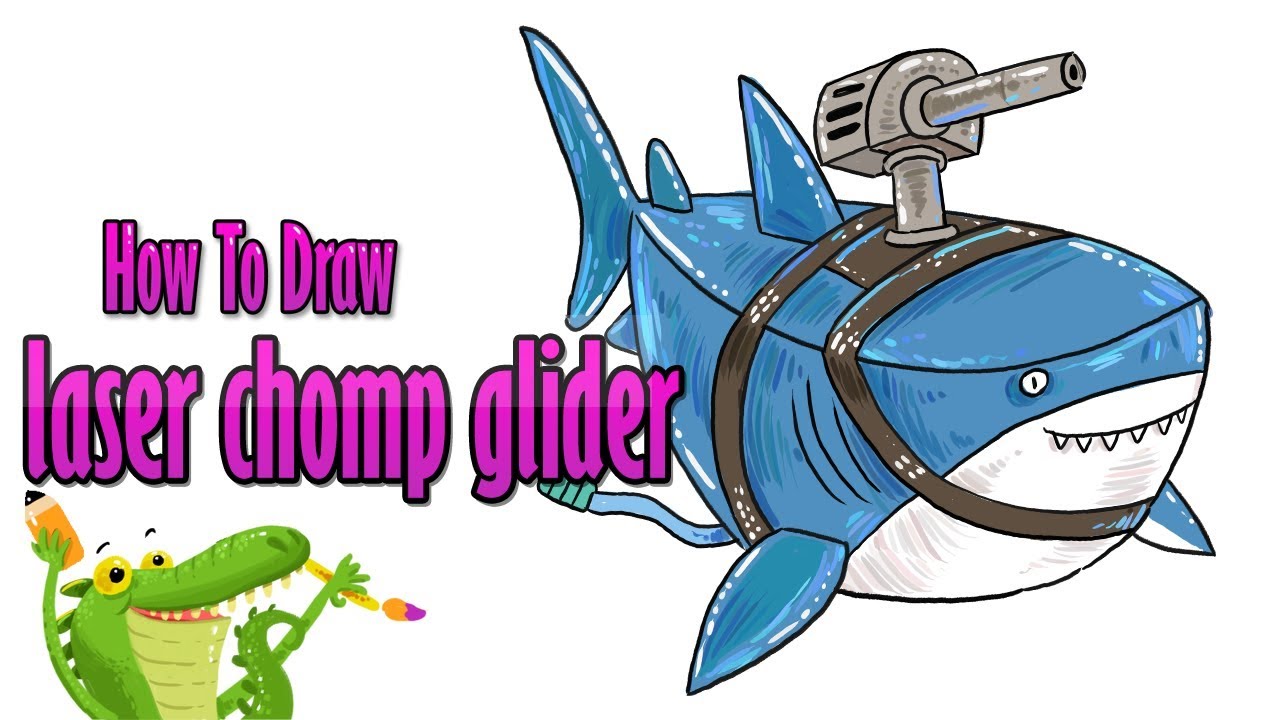 How To Draw Laser Chomp Glider Fortnite Drawing Tutorial Youtube - how to draw laser chomp glider fortnite drawing tutorial