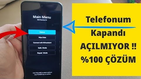 Telefonum kendiliğinden kapandı açılmıyor. %100 ÇÖZÜM