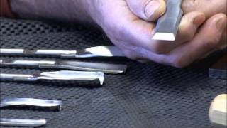 Part One : How to sharpen and maintain your carving tools restoring the edge and honing to a shaving razor finish with James Barry 