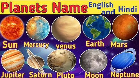 PLANETS FACTS !! Planets Name | 🪐 Solar System | Planet Name in English & Hindi | 🌏ग्रहों के नाम |