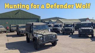 Details I attended a MINISTRY of DEFENCE AUCTION: can I find a Land Rover Defender Wolf Guide
