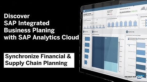 Financial & Supply Chain Planning: SAP Integrated Business Planning & SAP Analytics Cloud | demo