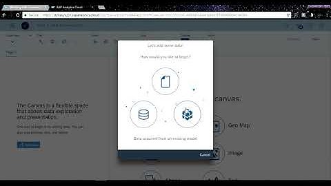 SAP Analytic Cloud - Build a Model & Story with Smart Discovery
