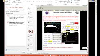 1 Airfoil project using NASA foilsim software