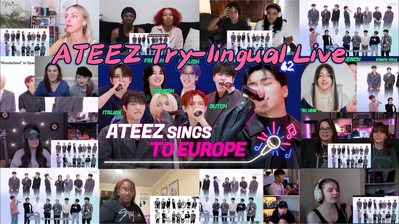 ATEEZ I Try-lingual Live  Hello82 | REACTION MASHUP 