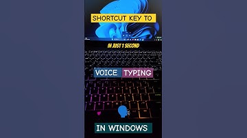 Shortcut key to start Voice 🗣️ Typing feature in Windows #shortcut #keyboard #shorts #computer #asmr