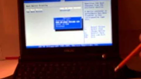 How To Setup the Asus Eee PC for Booting from a USB Flash Drive