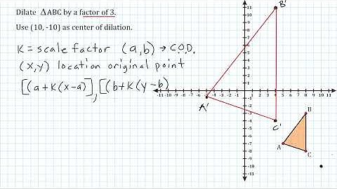 Dilations On The Coordinate Plane Using Slope