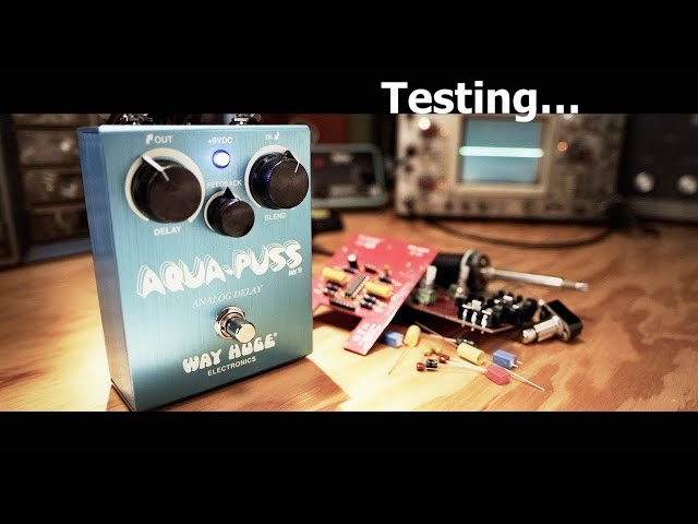 Way Huge Aqua Puss Analog Delay Demo - Test & Self Oscillation