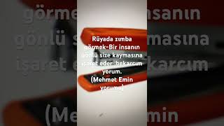 Rüyada Zımba Görmek - (Mehmet Emin Yorumu)