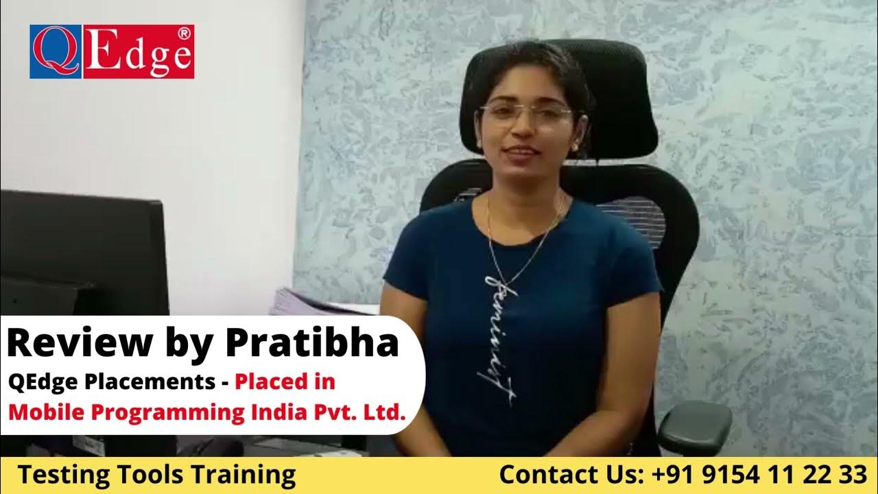 Testing Tools Training & Placement Institute Review by Pratibha
