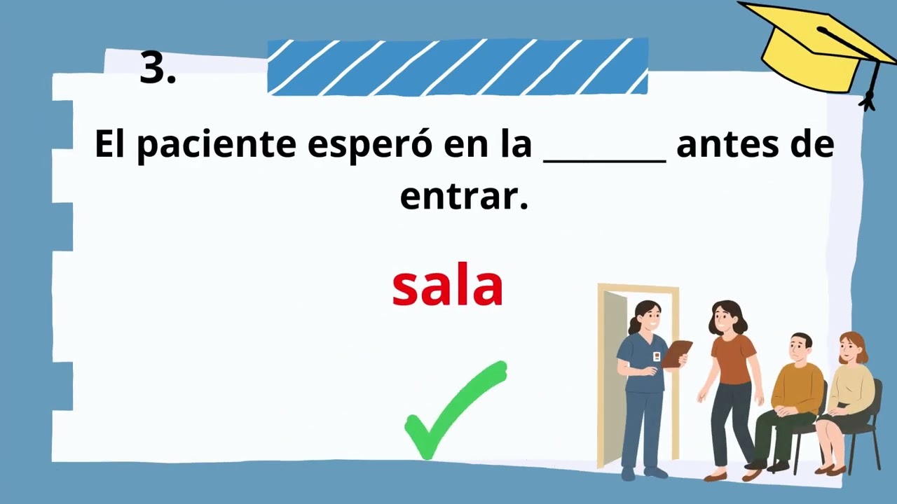 Trivia Vocabulario Sustantivos En el Hospital A2.1 👦🏻👩📚⏰🏆 #vocabulary #hospital #nouns #noun #trivia