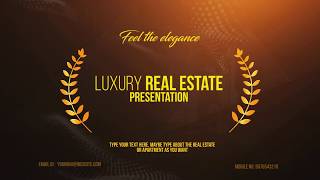 Luxury Real Estate Presentation : Premiere Pro  template