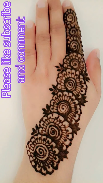 arabic mehndi design.#backhandmehndi #arabic #2025 #youtubeshorts #shortsviral #henna #arabicmehndi