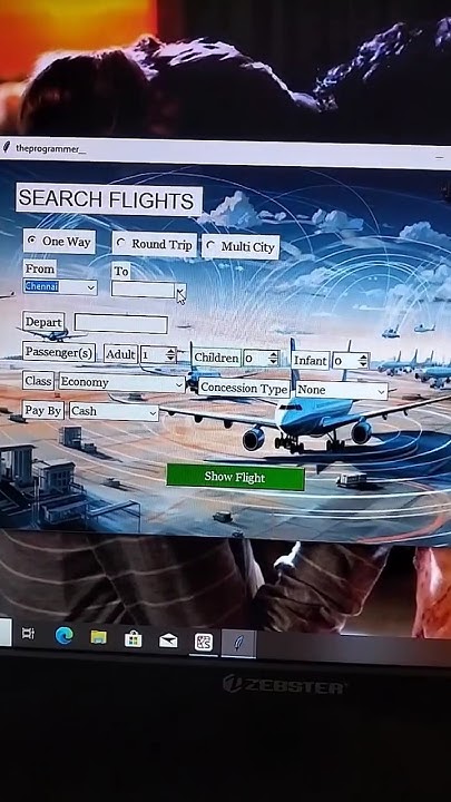 Flight Booking Application using Python @Pawansrikanth_2005 #python # ...