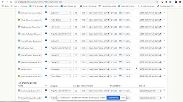 Schoology - Bulk Edit Assignments