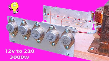 How to make a simple inverter 3000W, 12 to 220v 2N3055, creative prodigy #86