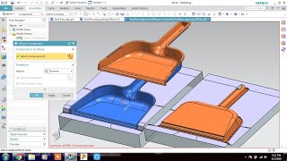 #NX MOLD WIZARD #Dust Pan mold design