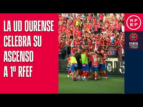 La UD Ourense celebra su ascenso a #PrimeraFederación