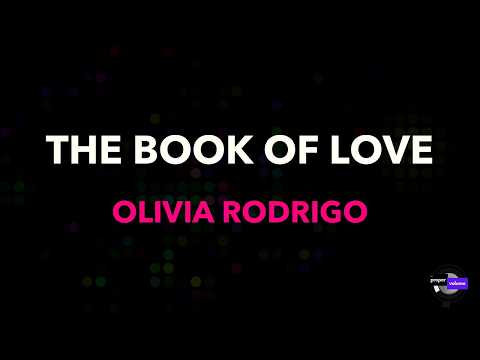 Olivia Rodrigo - The Book Of Love | Karaoke Version