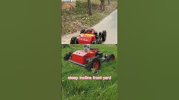agricultural robotic gasoline commercial tracked remote control hillside mower