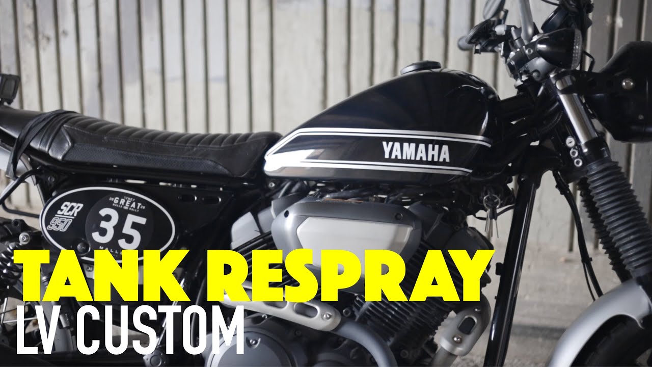 Motorcycle Tank Respray Yamaha SCR950 YouTube Motorcycle Tank Respray Yamaha SCR950 YouTube