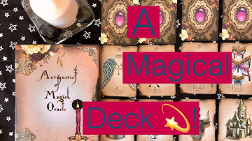Unboxing and First Impressions:  Antiquities of Magick Oracle by Jillian C. Wilde