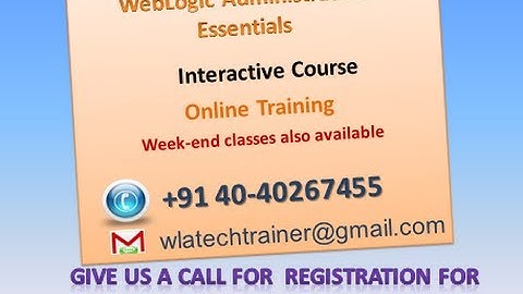 WebLogic Administration Essentials Tutorial Trailer