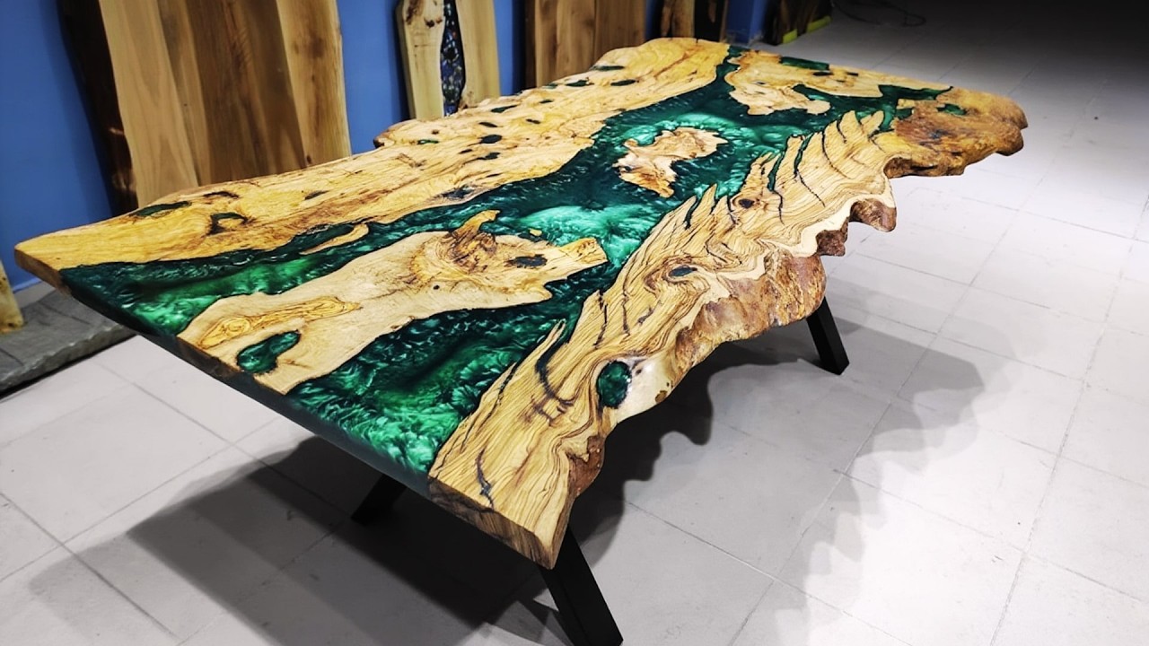 Making an Active Scene Resin Table — This Pour Changed Everything - YouTube