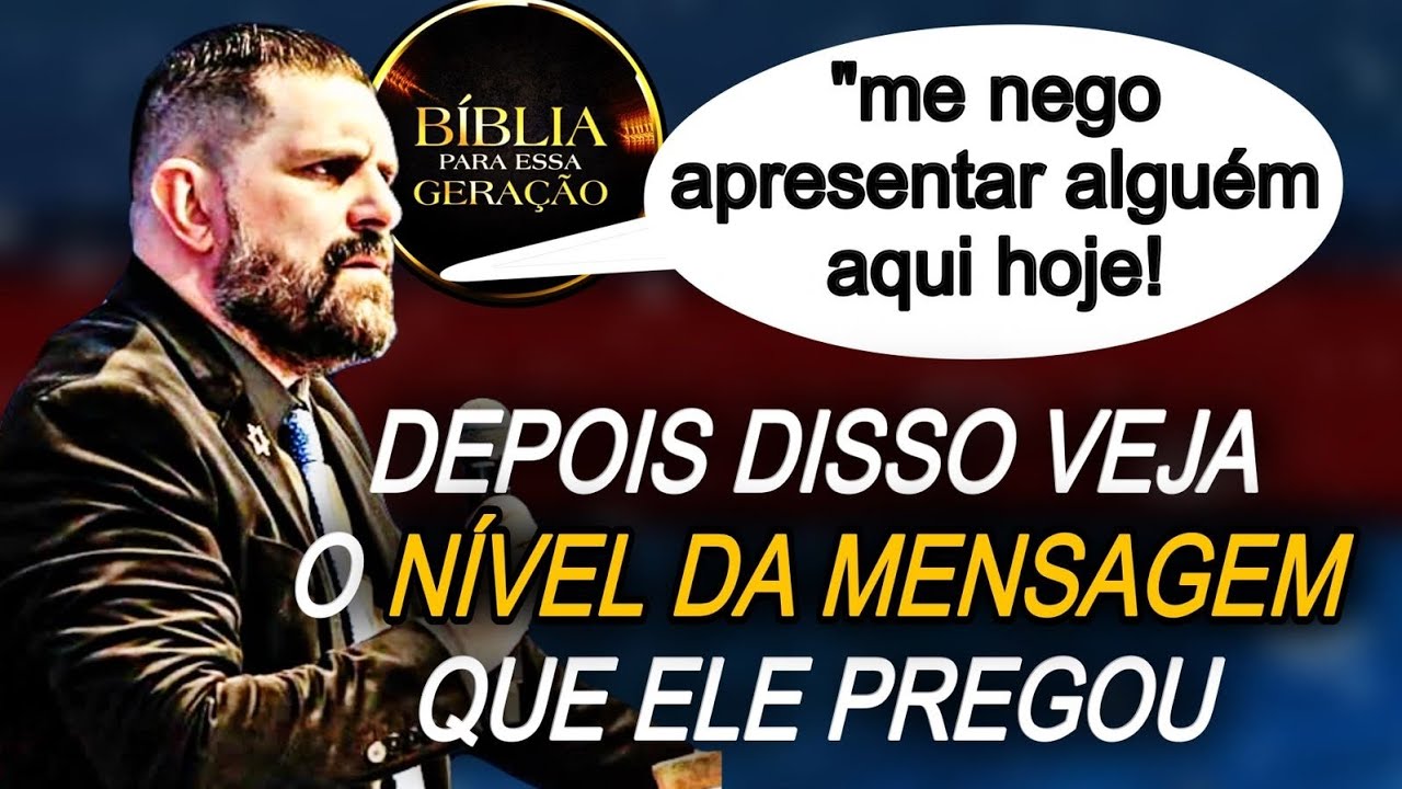 YOSSEF AKIVA SE NEGOU APRESENTAR OS PASTORES, TODAVIA VEJA O NIVEL DA MENSAGEM QUE ELE PREGOU