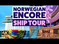 Norwegian Encore Ship Tour and Review - 4k UHD
